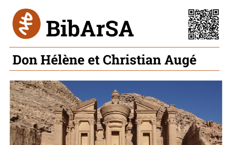 Archivage : BibArSA – Don Hélène et Christian Augé