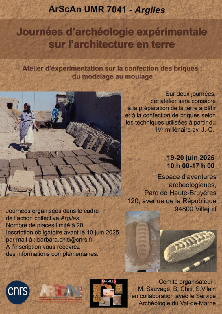 Argiles. Journées d’archéologie expérimentale autour de l’architecture en terre.