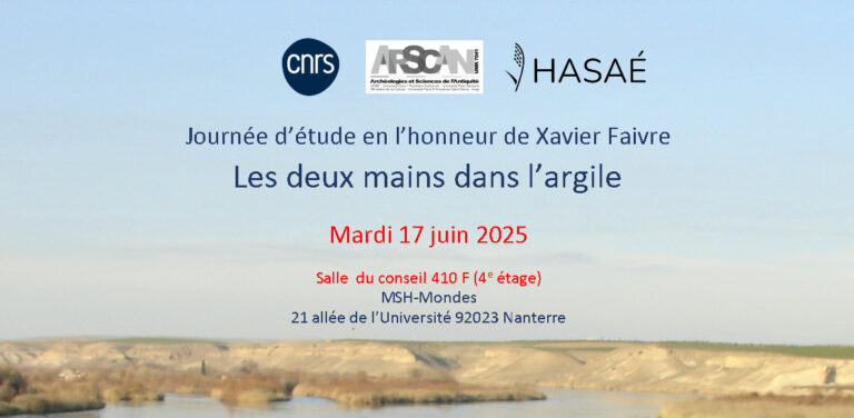 Les deux mains dans l’argile. Journée d’étude en l’honneur de Xavier Faivre