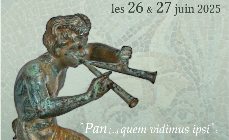 Colloque « Pan […] quem vidimus ipsi : les visages de Pan dans la littérature et l’art antiques », Nanterre 26-27 juin 2025
