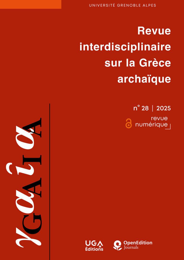 Parution de deux articles de Sarah Müller-Moaty dans le numéro 28 de Gaia, “Entre guerre et danse en Grèce archaïque”
