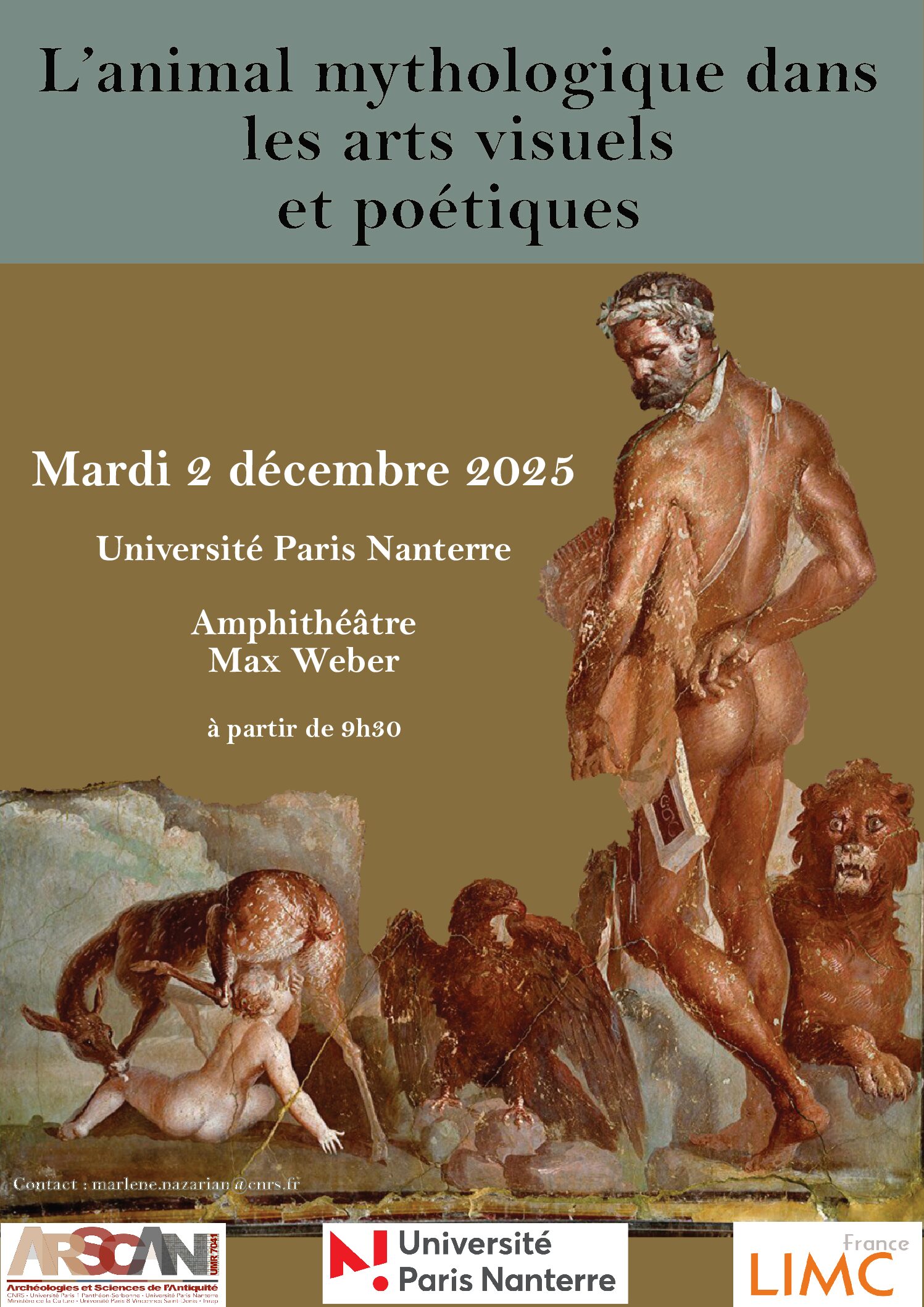 Journée d’étude L’animal mythologique dans les arts visuels et poétiques