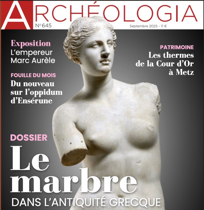 Philippe Jockey, et al., “Le Marbre dans l’Antiquité grecque”, in Archéologia, n°645, 2025, p. 32-47