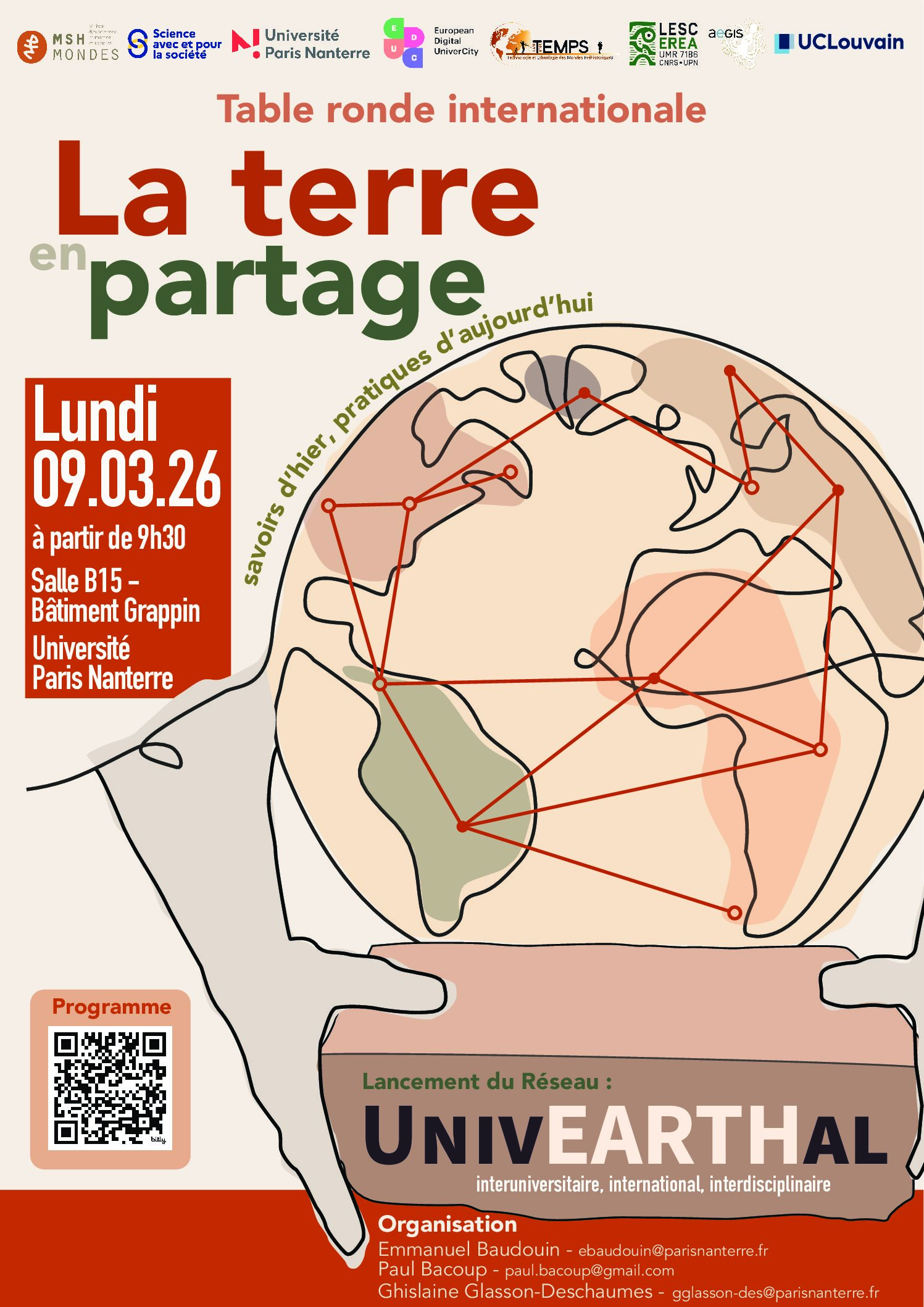 Table Ronde | La terre en partage : savoirs d’hier, pratiques d’aujourd’hui